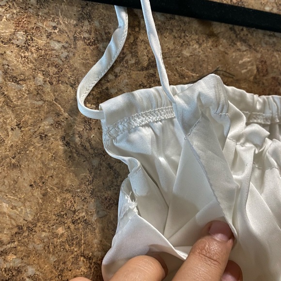 Zaful small cropped top, white top, spring top - Picture 7 of 12